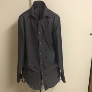 Calvin Klein charcoal grey dress shirt